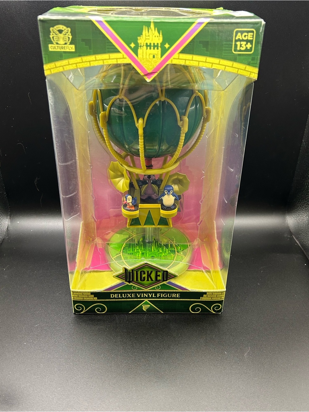 Wicked Deluxe Green & Yellow Hot Air Balloon Vinyl Figure - CultureFly - Picture 1 of 4